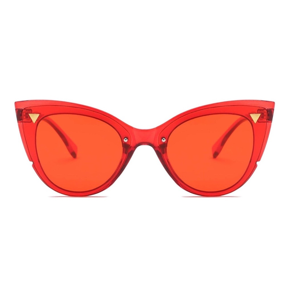 RED CATEYE RETRO SUNGLASSES
